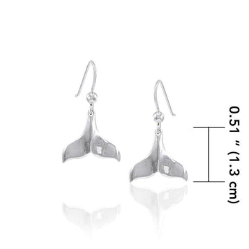 Whale Tail Silver Earrings JE005 - Jewelry